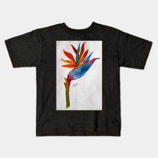 Bird of Paradise Painting Kids T-Shirt